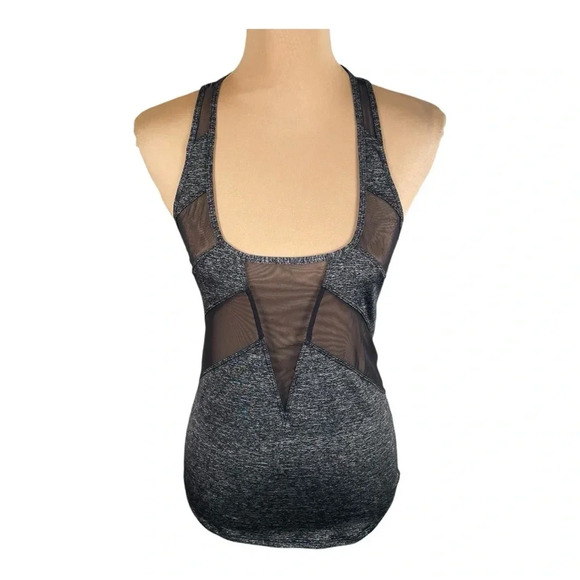 •LULULEMON• MESH CUTOUT LOW BACK WICKABLE TANK TOP MEDIUM - Picture 1 of 8